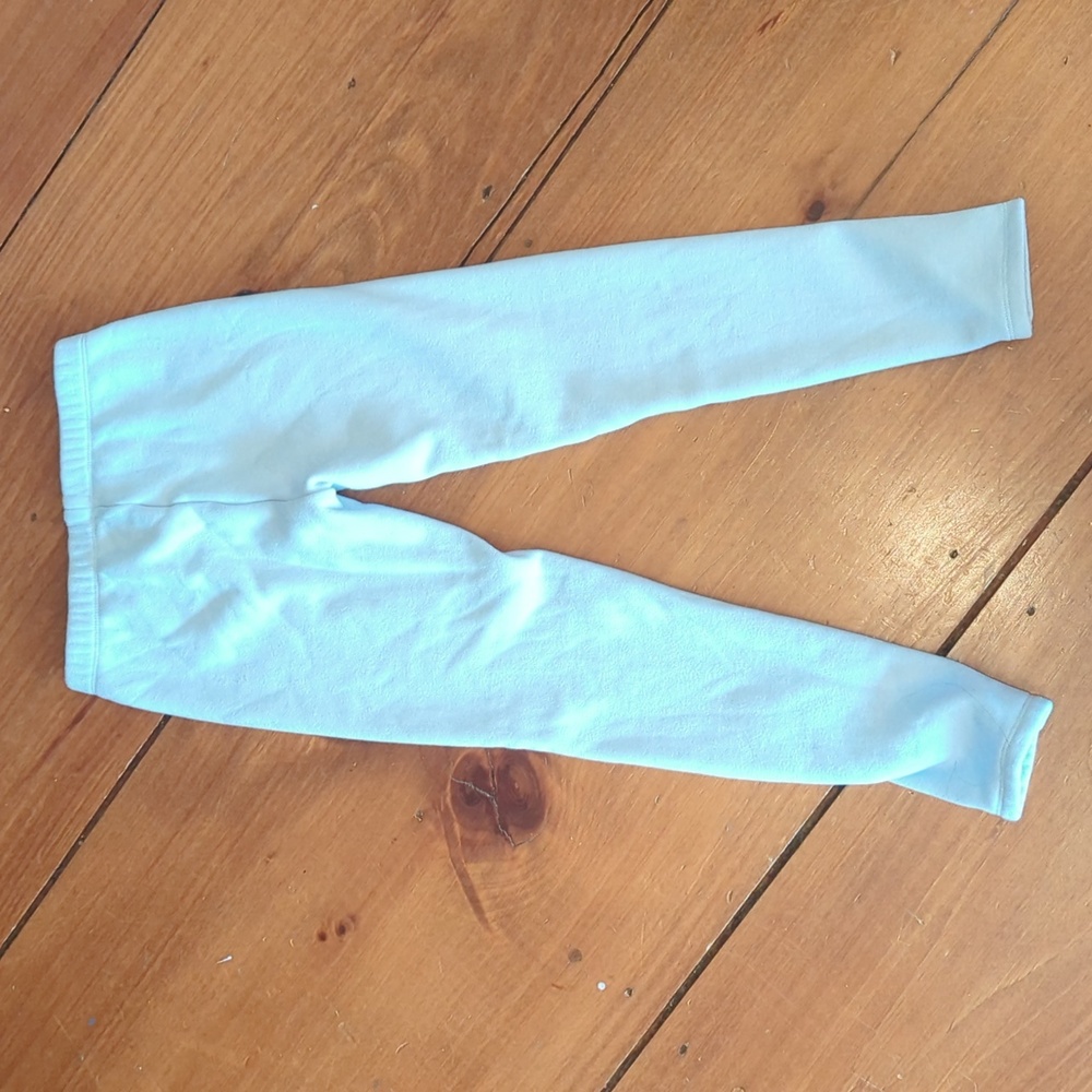 LIKE NEW Baby Blue Fleece Leggings Kids Large
